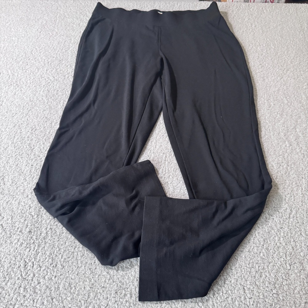 Merona Sweatpants Black Women's Size Medium Stretch Straight Leg Comfort Gym Fit